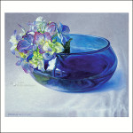 Blue bowl with Hydrangea