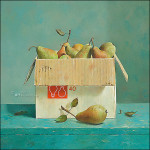 Box with pears